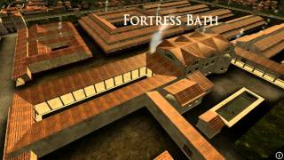 Animation of ancient Roman Fort in Caerleon Wales [upl. by Baudoin]