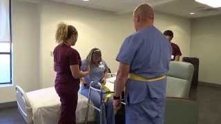 Physical Therapy Transfer Training  How To Transfer From Wheelchair To Bed [upl. by Fremont859]