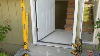 Jeld Wen Front Door Installation  Really crappy products and craftsmanship PART 1 [upl. by Moclam]