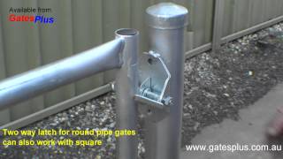 Gate Latch 2 way for round pipe and square [upl. by Ainak366]