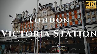 London Victoria Station Walk Through England 4K [upl. by Attikin]