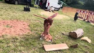 A fabulous range of wooden sculpture at Caerleon festival 2024 [upl. by Richie]