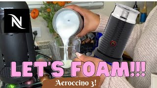 How To Foam Milk With Aeroccino 3 Make Coffee With Foam Tips amp Tricks  Easy Foamed Latte Recipe [upl. by Ikcim39]