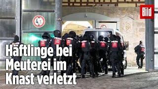 Gefängnismeuterei Polizei stürmt Knast in Thüringen  JVA Untermaßfeld [upl. by Latimer]